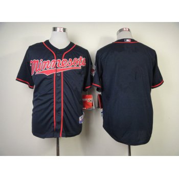 Minnesota Twins Blank Navy Blue Jersey