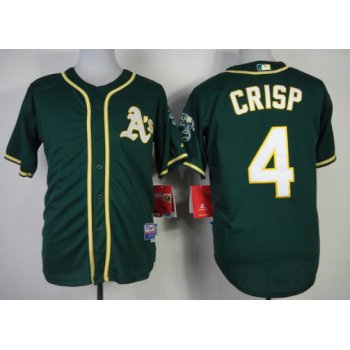 Oakland Athletics #4 Coco Crisp 2014 Dark Green Jersey