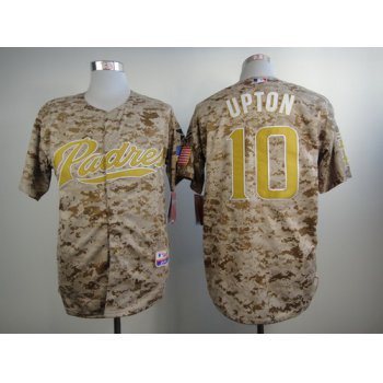 San Diego Padres #10 Justin Upton 2014 Camo Jersey