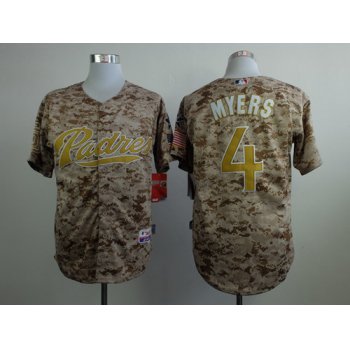 San Diego Padres #4 Wil Myers 2014 Camo Jersey