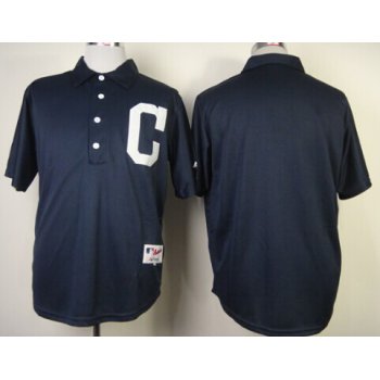 Cleveland Indians Blank 1902 Navy Blue Jersey