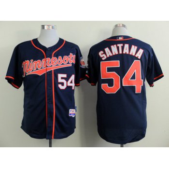 Minnesota Twins #54 Ervin Santana Navy Blue Jersey