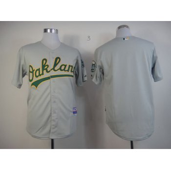 Oakland Athletics Blank Gray Jersey