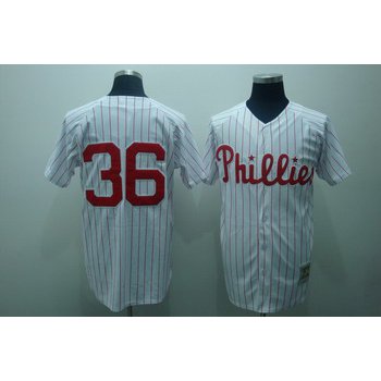 Philadelphia Phillies #36 Robin Roberts 1976 White Throwback Jersey