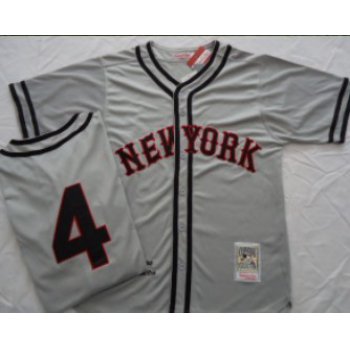 San Francisco Giants #4 Mel Ott 1984 Gray Throwback Jersey