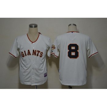 San Francisco Giants #8 Hunter Pence Cream Jersey