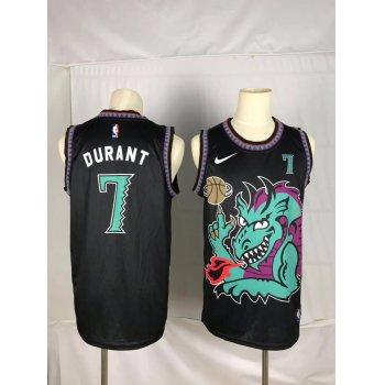 Men Brooklyn Nets 7 Durant Black dragon Nike 2021 Nike NBA Jersey