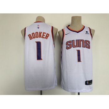 Men Phoenix Suns 1 Booker White Game Nike 2021 NBA Jersey