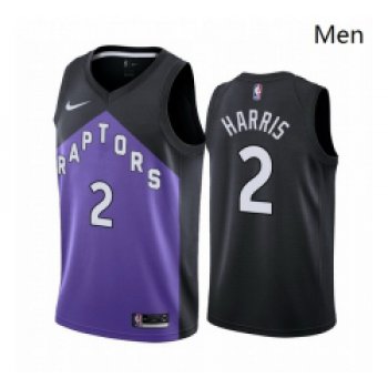 Men Toronto Raptors 2 Jalen Harris Purple NBA Swingman 2020 21 Earned Edition Jersey