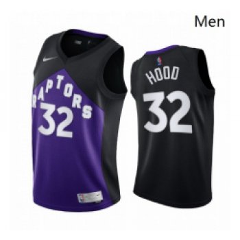 Men Toronto Raptors 32 Rodney Hood Purple NBA Swingman 2020 21 Earned Edition Jersey