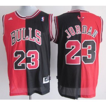 Chicago Bulls #23 Michael Jordan Revolution 30 Swingman Red/Black Two Tone Jersey