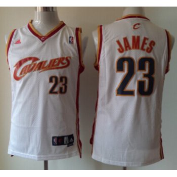 Cleveland Cavaliers #23 LeBron James 2003 White Swingman Jersey