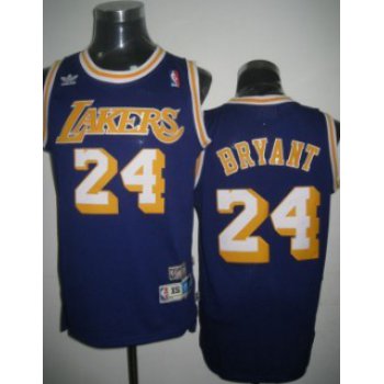 Los Angeles Lakers #24 Kobe Bryant Purple Swingman Throwback Jersey