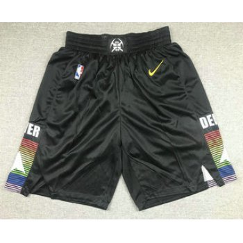 Men's Denver Nuggets Black 2020 Nike City Edition Swingman Shorts