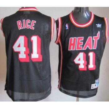 Miami Heat #41 Glen Rice Black Swingman Throwback Jersey