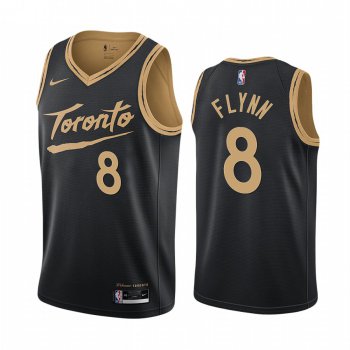 Nike Raptors #8 Malachi Flynn Black NBA Swingman 2020-21 City Edition Jersey