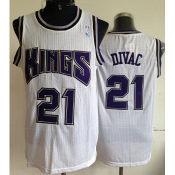 Sacramento Kings #21 Vlade Divac White Swingman Jersey