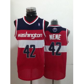 Washington Wizards #42 Nene Hilario Red Swingman Jersey