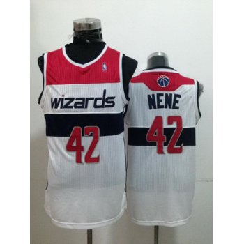 Washington Wizards #42 Nene Hilario White Swingman Jersey