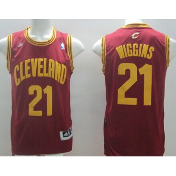 Cleveland Cavaliers #21 Andrew Wiggins Red Swingman Jersey