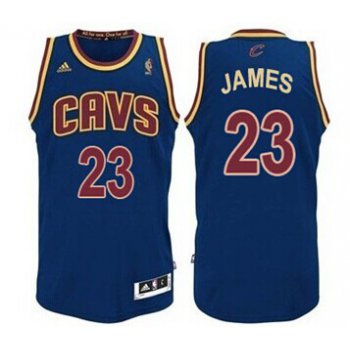 Cleveland Cavaliers #23 LeBron James Navy Blue Swingman Jersey