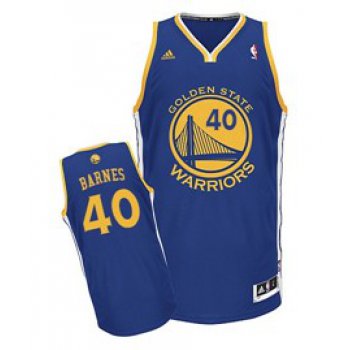 Golden State Warriors #40 Harrison Barnes Blue Swingman Jersey