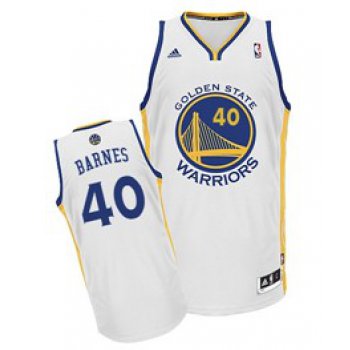 Golden State Warriors #40 Harrison Barnes White Swingman Jersey