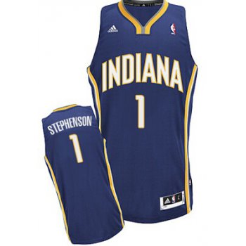 Indiana Pacers #1 Lance Stephenson Navy Blue Swingman Jersey