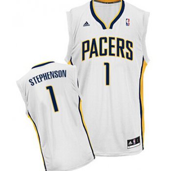 Indiana Pacers #1 Lance Stephenson White Swingman Jersey