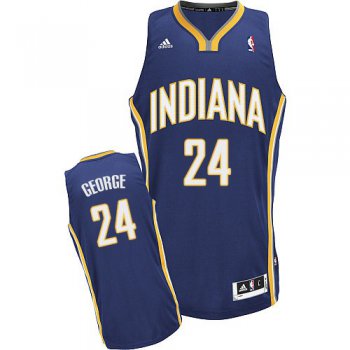 Indiana Pacers #24 Paul George Navy Blue Swingman Jersey