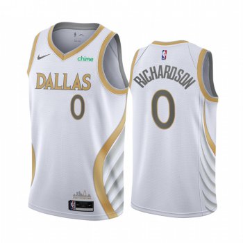 Nike Mavericks #0 Josh Richardson White NBA Swingman 2020-21 City Edition Jersey