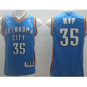 Oklahoma City Thunder #35 MVP Blue Swingman Jersey