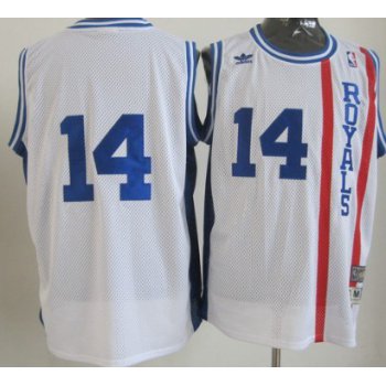 Sacramento Kings #14 Oscar Robertson White Swingman Throwback Jersey