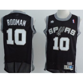 San Antonio Spurs #10 Dennis Rodman White Swingman Throwback Jersey