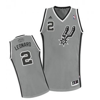 San Antonio Spurs #2 Kawhi Leonard Gray Swingman Jersey