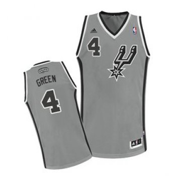 San Antonio Spurs #4 Danny Green Gray Swingman Jersey