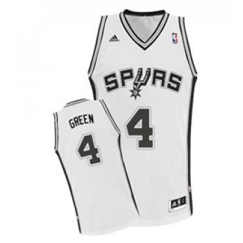 San Antonio Spurs #4 Danny Green White Swingman Jersey