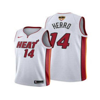 Men's Miami Heat #14 Tyler Herro White 2020 Finals Bound Association Edition Stitched NBA Jersey