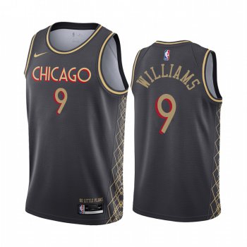 Nike Bulls #9 Patrick Williams Black NBA Swingman 2020-21 City Edition Jersey