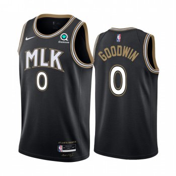 Nike Hawks #0 Brandon Goodwin Black NBA Swingman 2020-21 City Edition Jersey