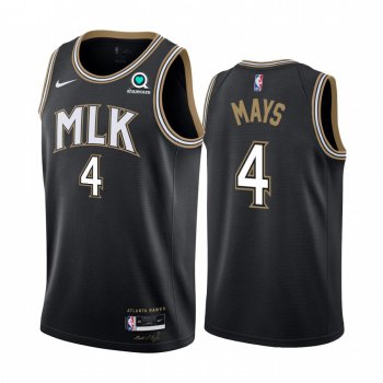 Nike Hawks #4 Skylar Mays Black NBA Swingman 2020-21 City Edition Jersey