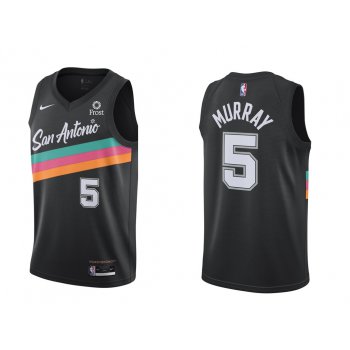 San Antonio Spurs #5 Murray Men's Nike 2020 City Edition Swingman Jersey