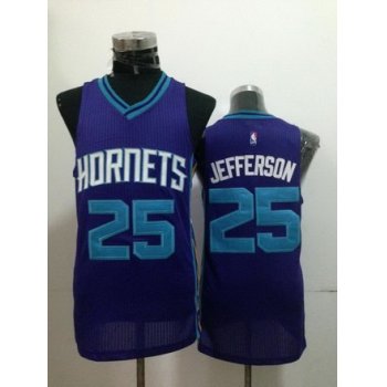 Charlotte Hornets #25 Al Jefferson Purple Swingman Jersey