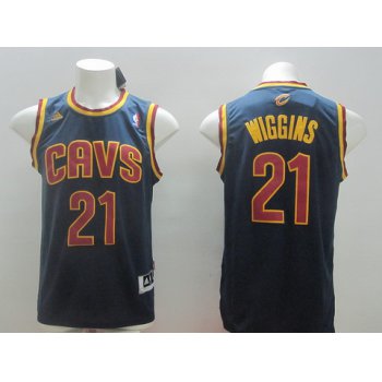 Cleveland Cavaliers #21 Andrew Wiggins Revolution 30 Swingman Navy Blue Jersey