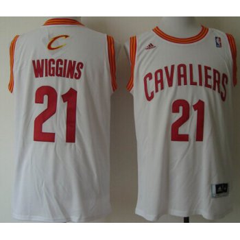 Cleveland Cavaliers #21 Andrew Wiggins Revolution 30 Swingman White Jersey