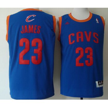 Cleveland Cavaliers #23 LeBron James Revolution 30 Swingman Light Blue Jersey