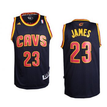 Cleveland Cavaliers #23 LeBron James Revolution 30 Swingman Navy Blue Jersey