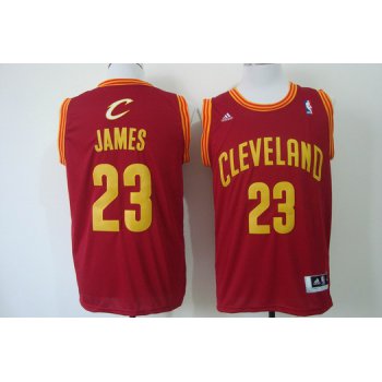 Cleveland Cavaliers #23 LeBron James Revolution 30 Swingman Red Jersey