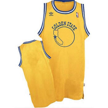 Golden State Warriors Blank Yellow Throwback Swingman Jersey