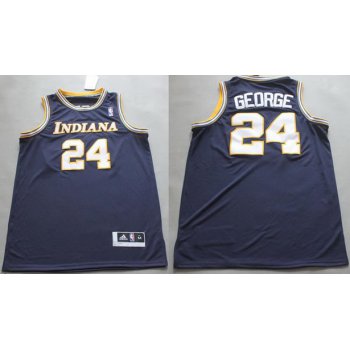 Indiana Pacers #24 Paul George ABA Hardwood Classic Swingman Navy Blue Jersey